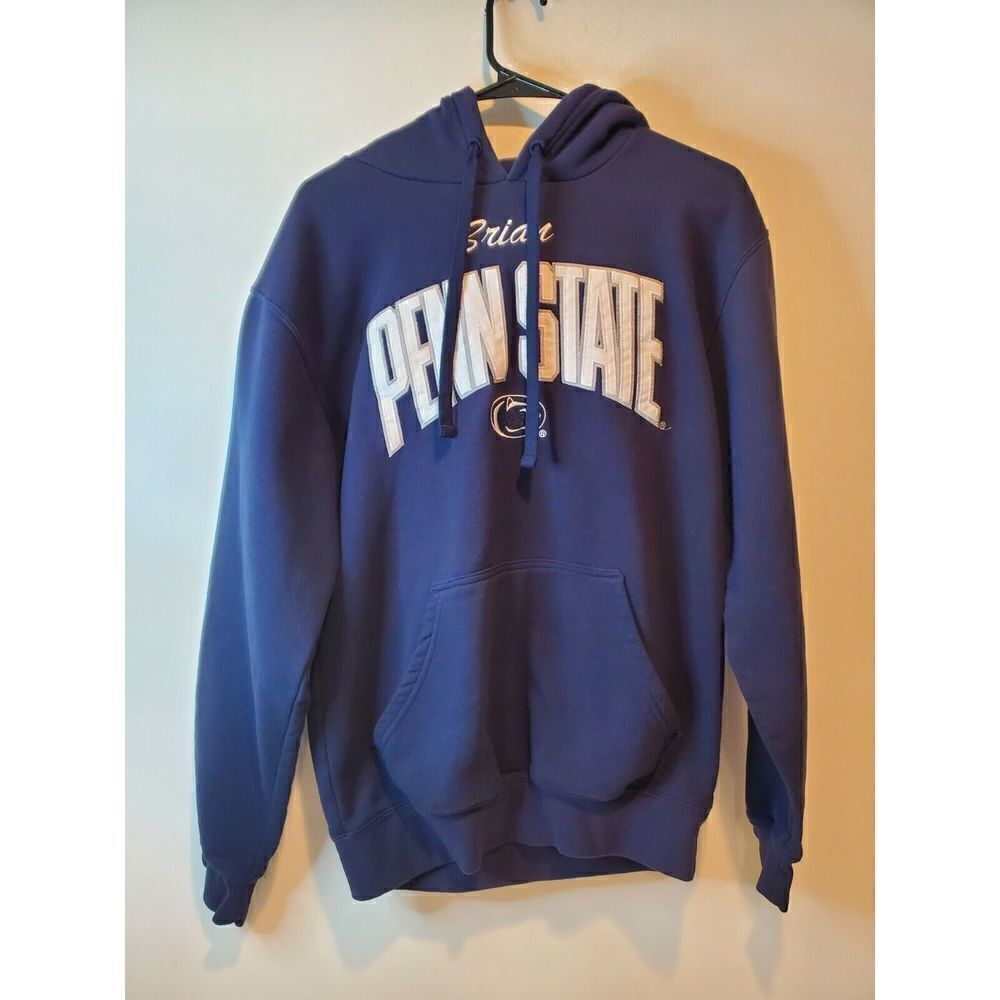 Penn State Nittany Lions Hoodie Pullover Hooded Sweatshirt Navy Champion Men's M